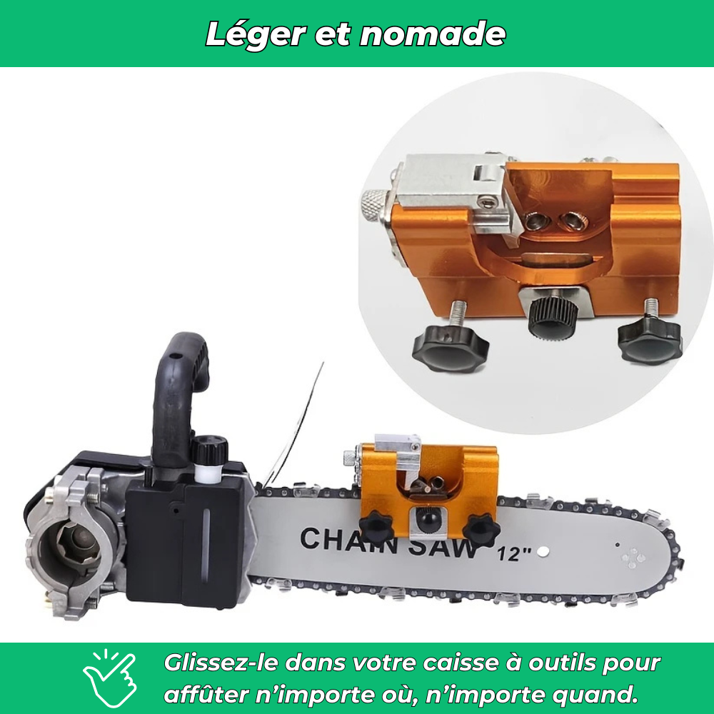 Affûteur manuel pour chaîne de tronçonneuse