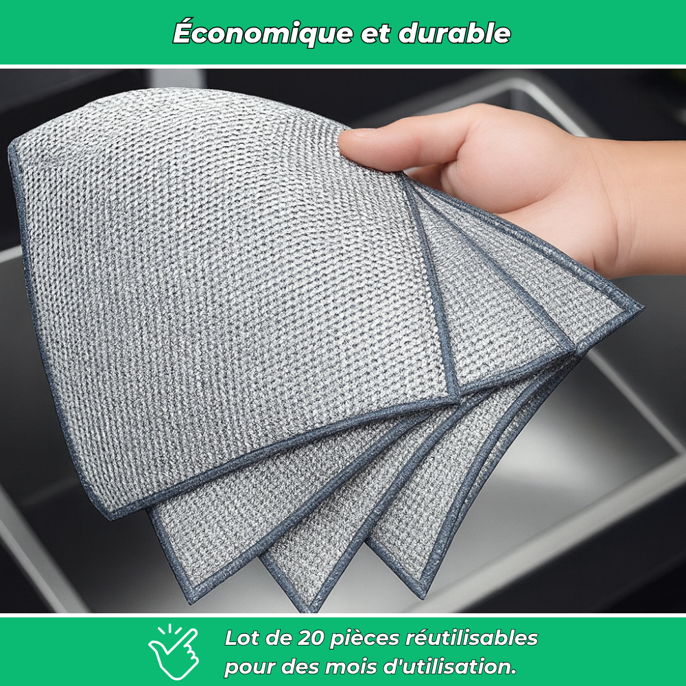 Cleaninox – Chiffons récurants inox puissants et durables