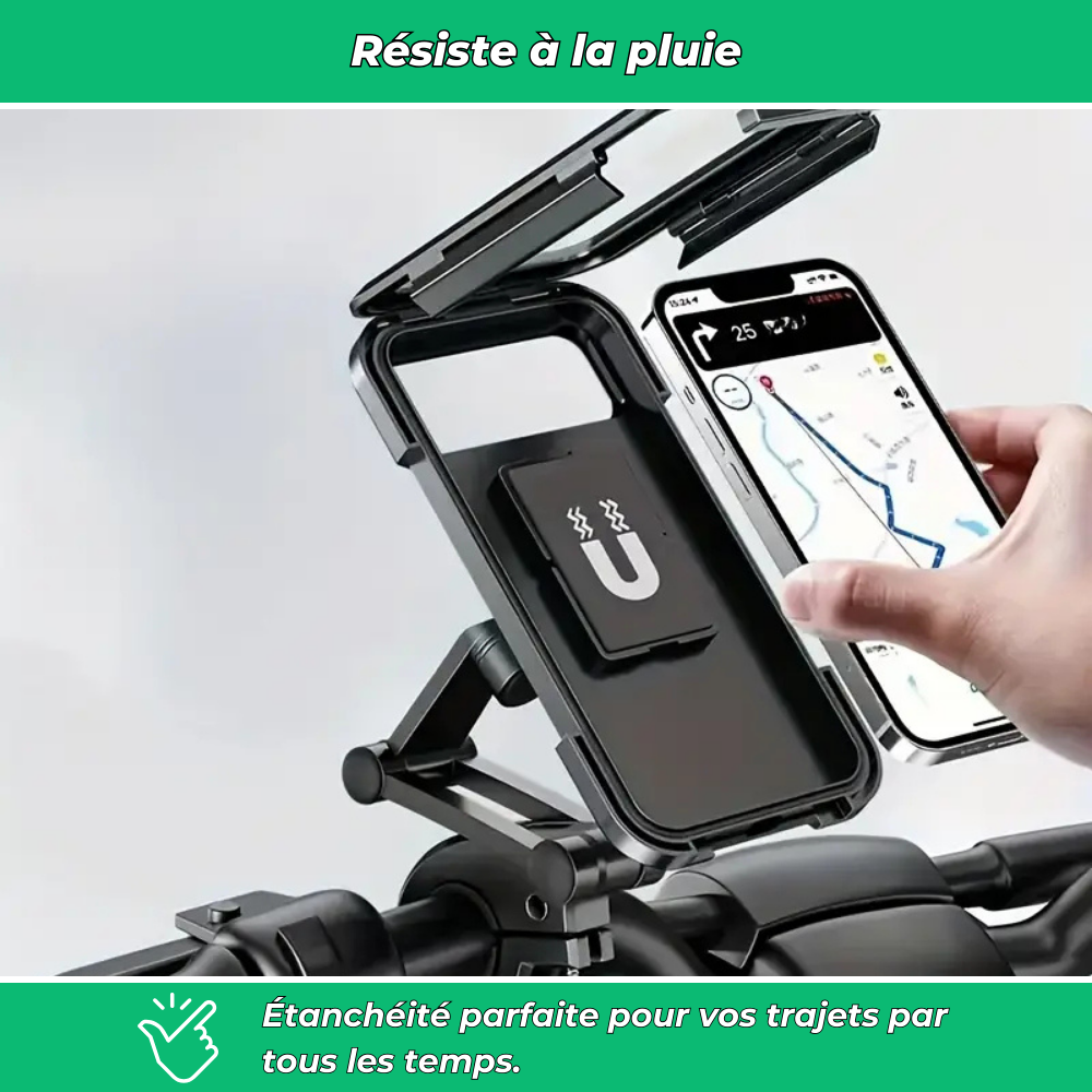 Support de téléphone vélo magnétique étanche – Fixation GPS sécurisée