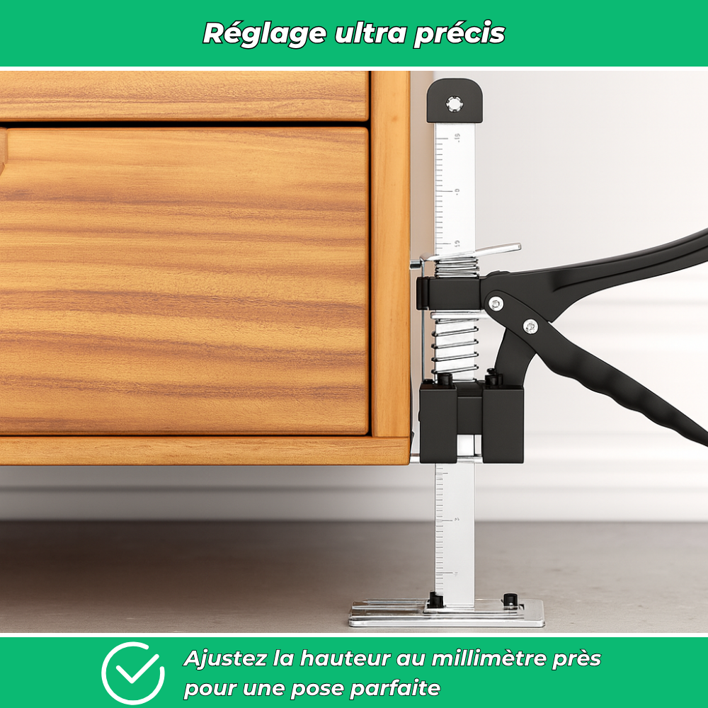 Cric manuel multifonction pour pose et levage facile