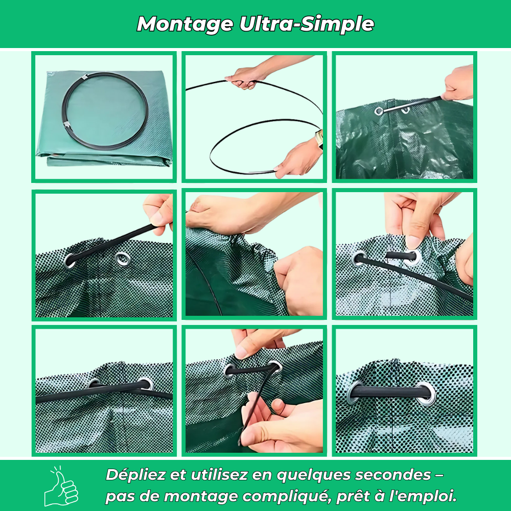 Sac de jardin indéchirable pour déchets - 272L