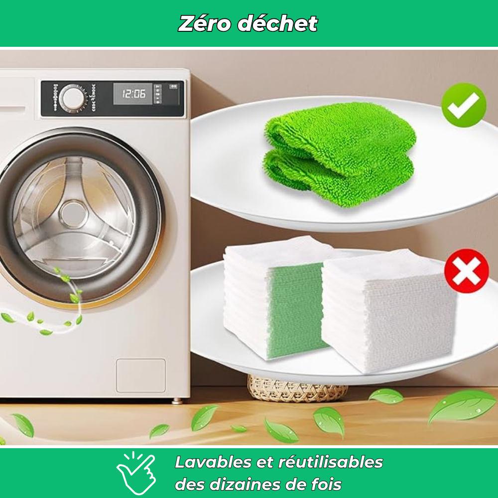 CleaNéo – Housse réutilisable pour Swiffer (Lot de 5)