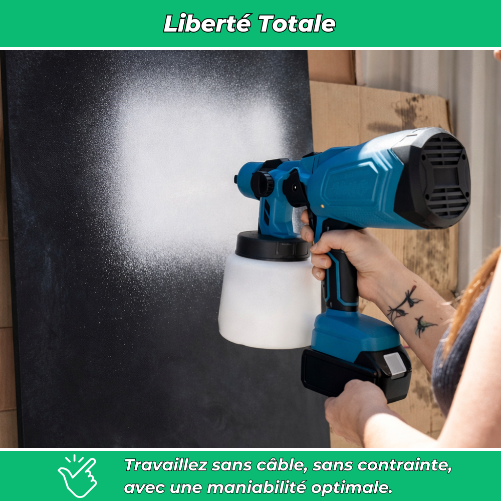 P70 PRO | Pistolet à Peinture Électrique Sans Fil Haute Précision