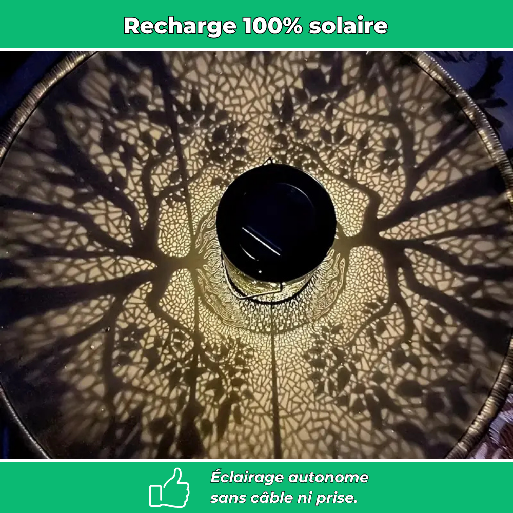 Lanterne solaire suspendue – Ambiance chaleureuse et durable pour vos extérieurs
