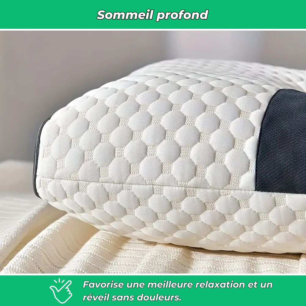 Oreiller cervical réglable ergonomique 1/2 pièces – Confort et soutien cou