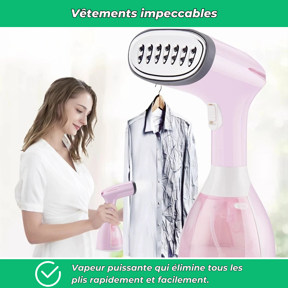 Défroisseur vapeur portable vêtements 1500W chauffe rapide 280ml