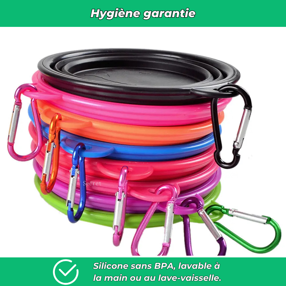 Gamelle pliable pour chiens et chats