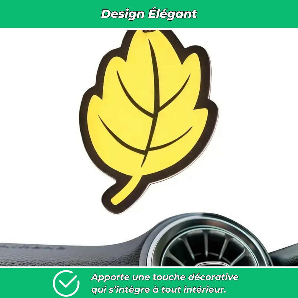 Lot de désodorisants voiture en forme de feuille
