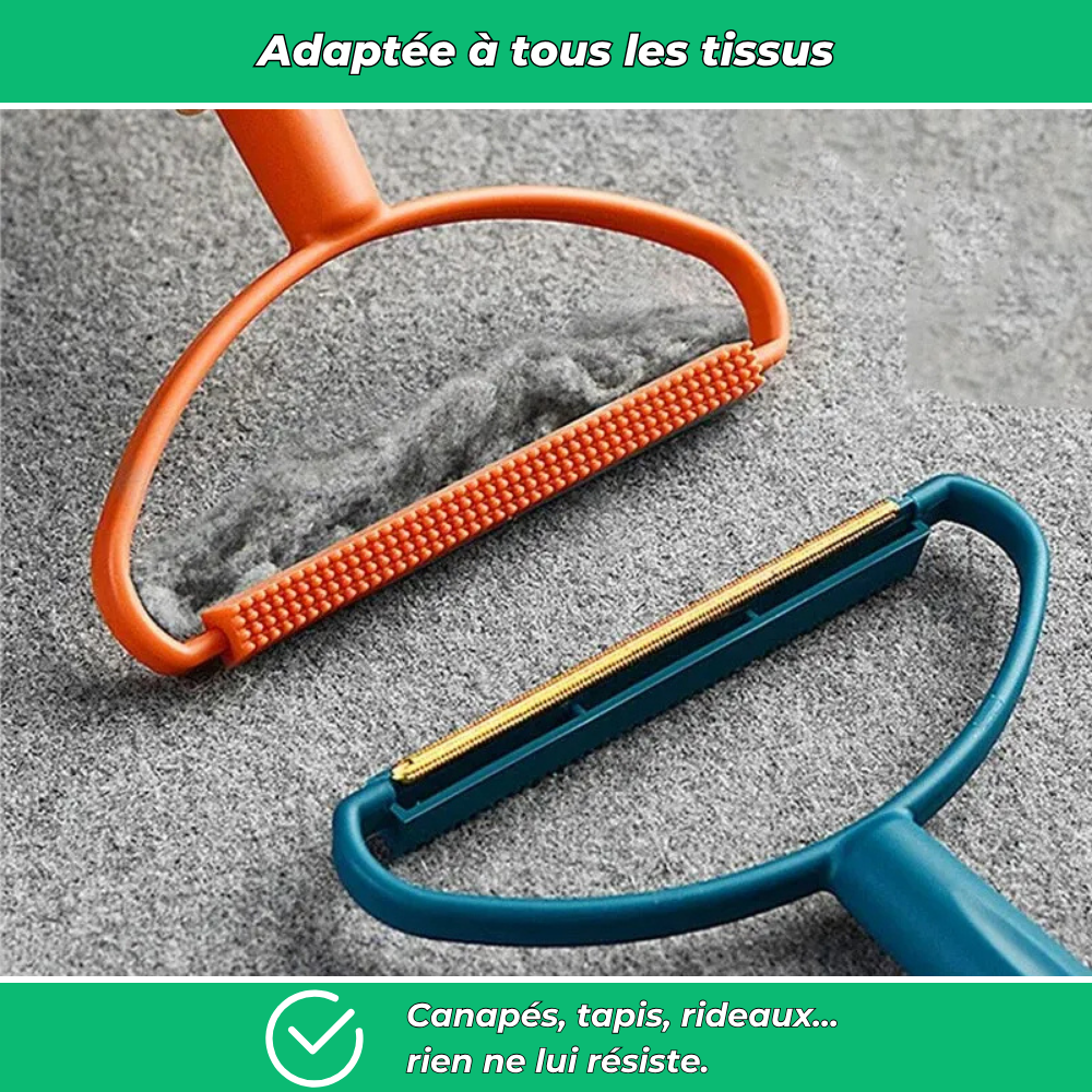 Brosse anti-poils pour canapés et tapis