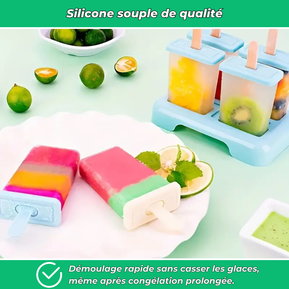 Frozzy – Moule à esquimaux en silicone pour glaces maison