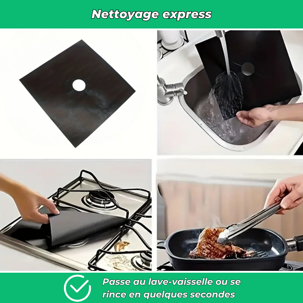Protège-brûleurs réutilisables pour cuisinière