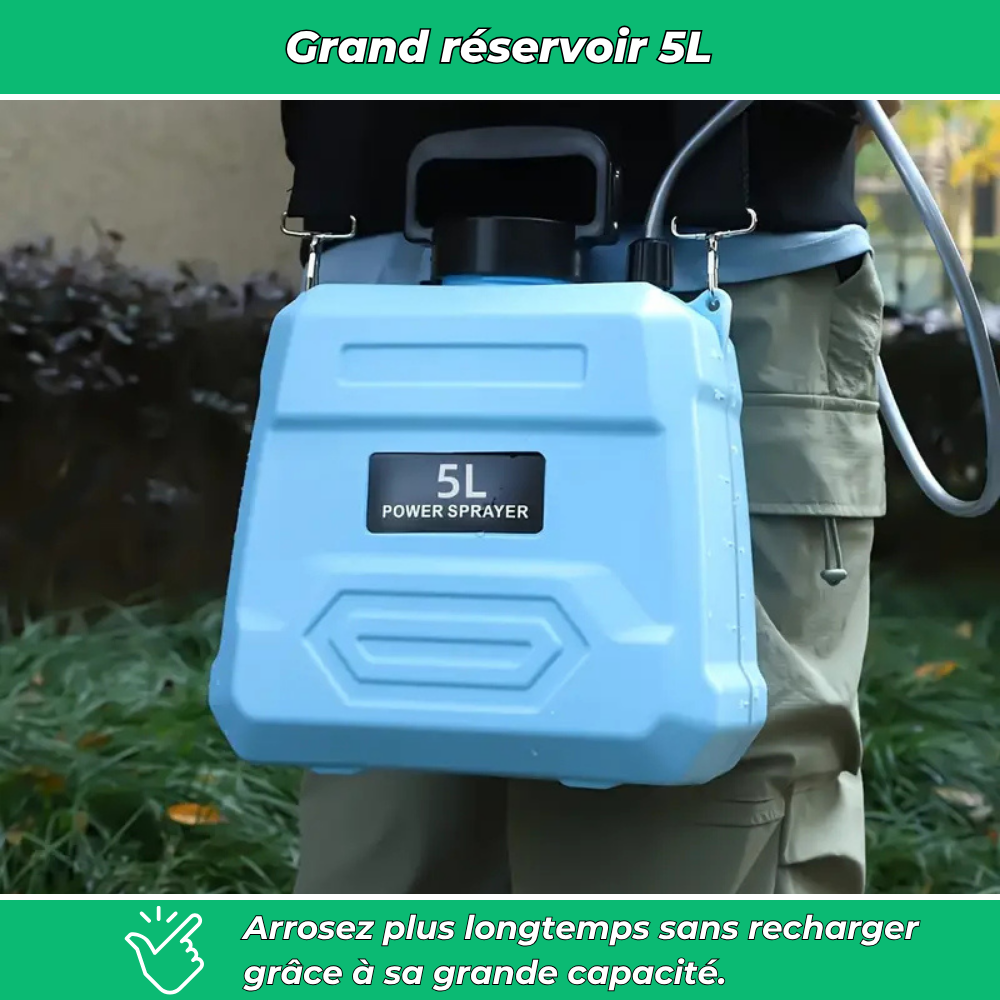 Pulvérisateur de jardin électrique 5L rechargeable
