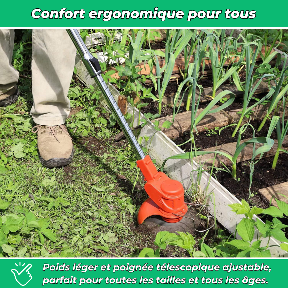 D80 PRO Débroussailleuse Sans Fil Haute Puissance – Coupe d'Herbe, Buissons et Branches Épaisses