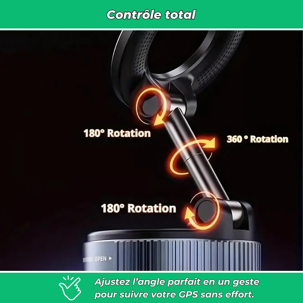 MagnoFix – Support magnétique avec ventouse ultra-fixation