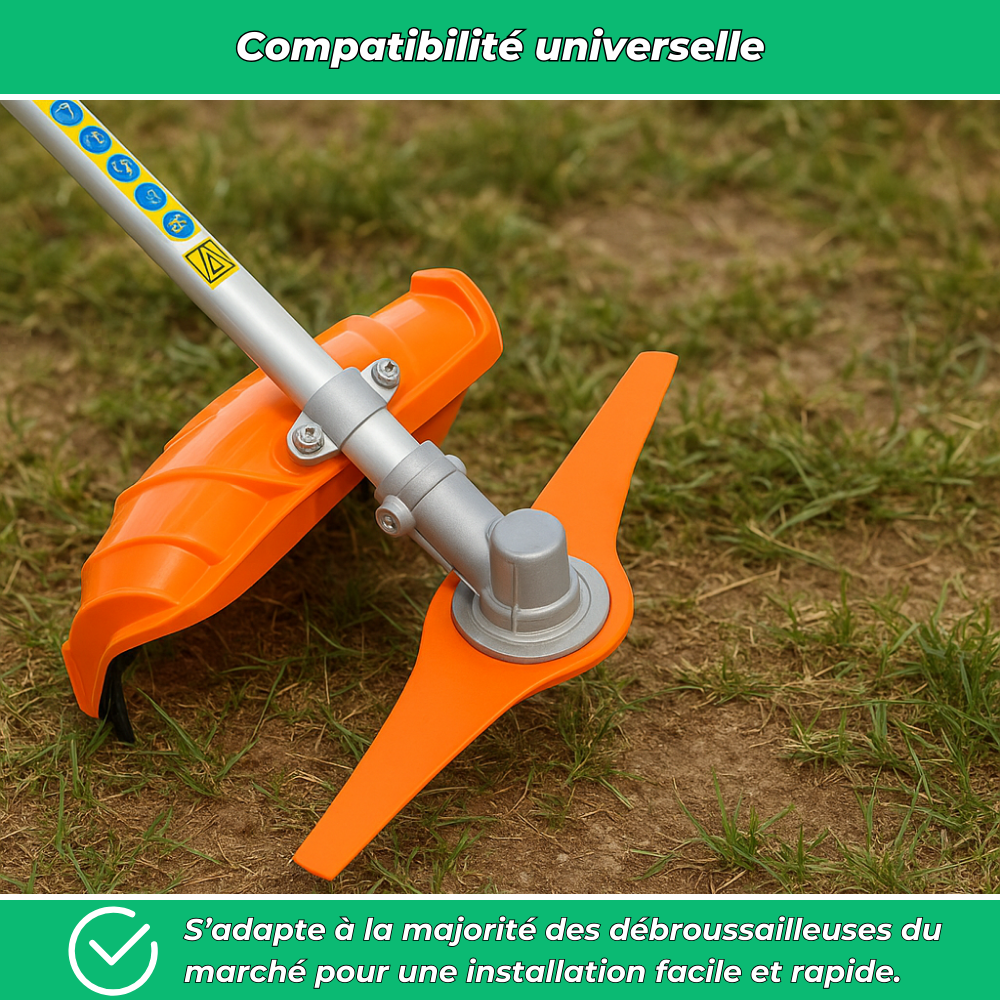 V90 PRO – Lame débroussailleuse flexible pour coupe précise