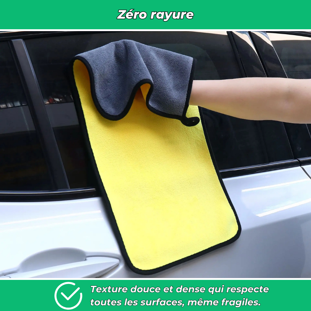 Chiffon microfibre ultra-absorbant pour voiture