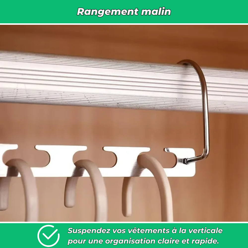 SlimDress – Organisateur de cintres, la solution gain de place instantanée