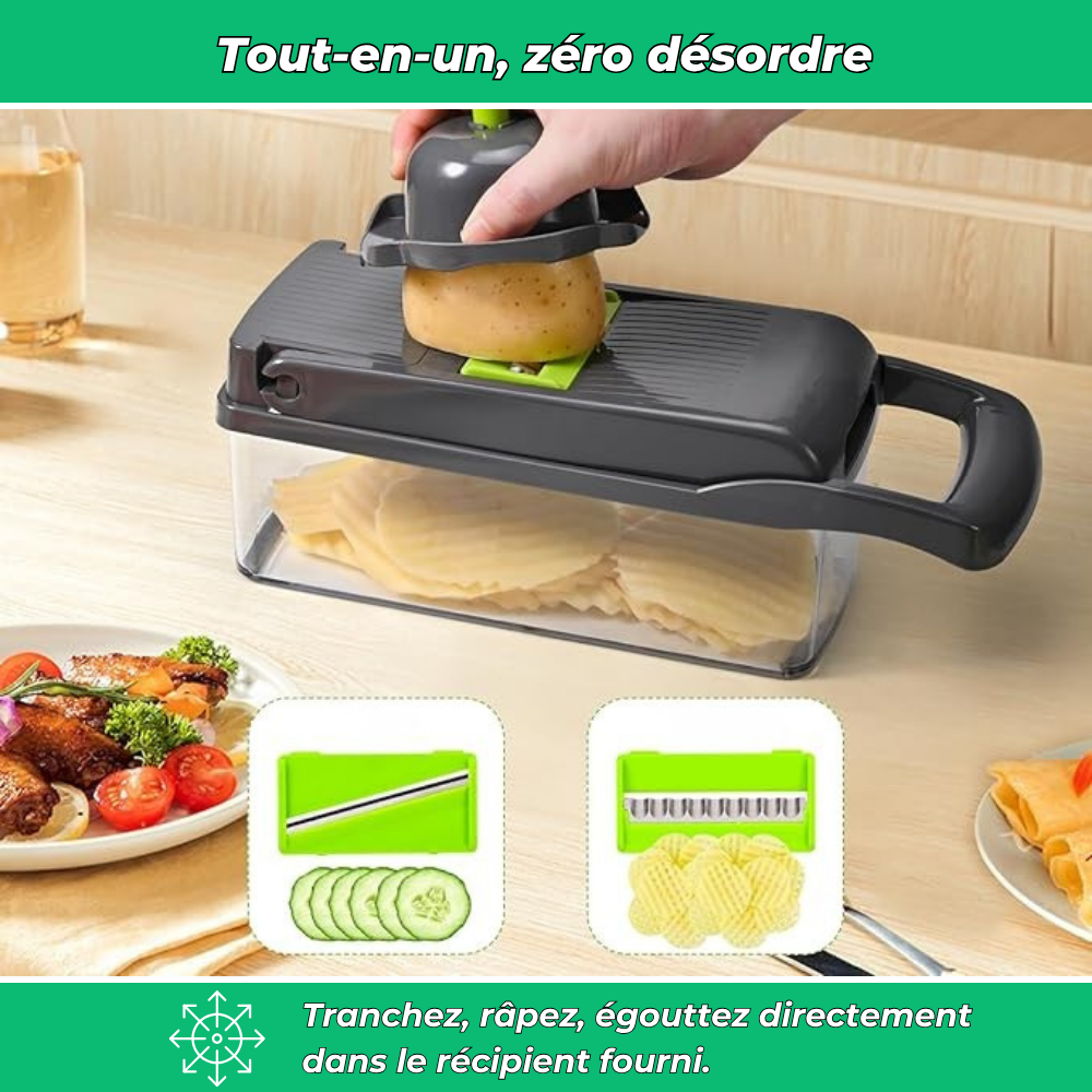 EasyCoup’ – Trancheur de légumes complet 16 en 1