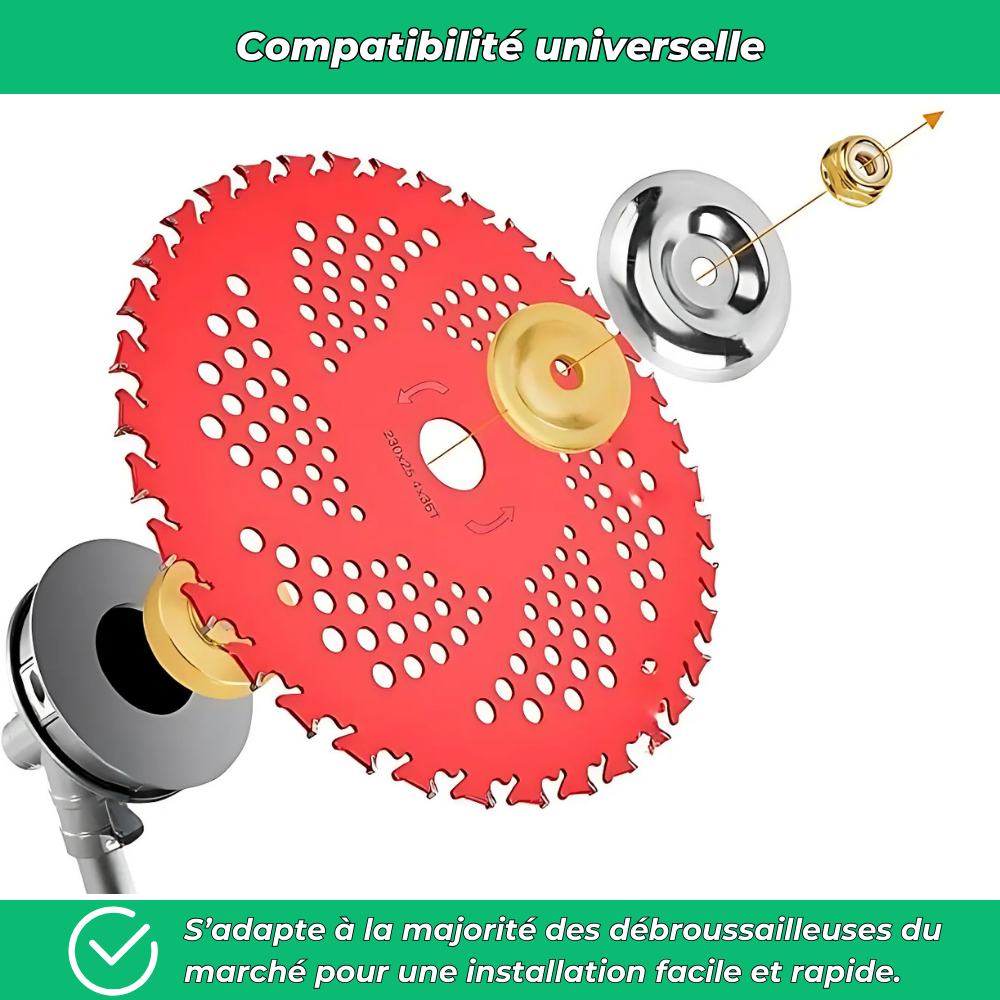 G90 Pro – Disque de débroussailleuse multifonctions indestructible
