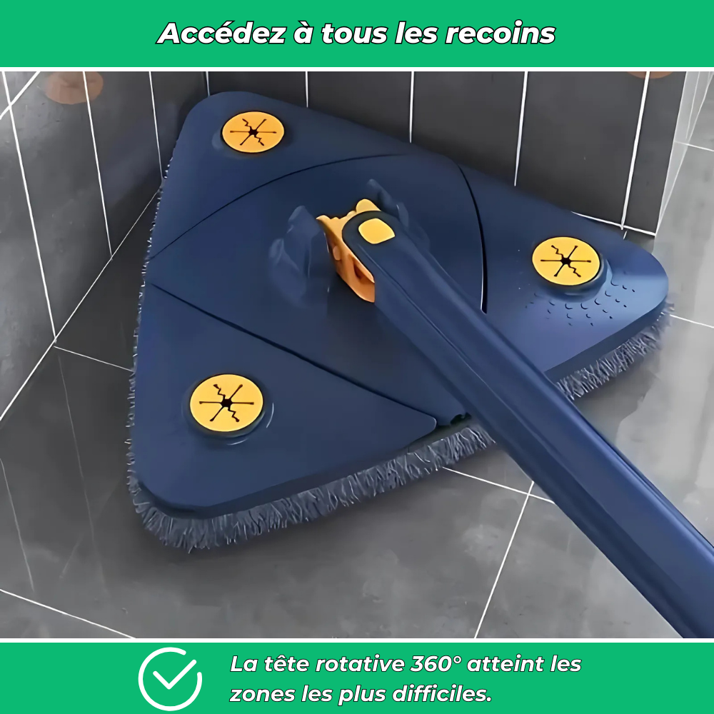 FlexiClean – Vadrouille rotative 360° avec essorage mains libres
