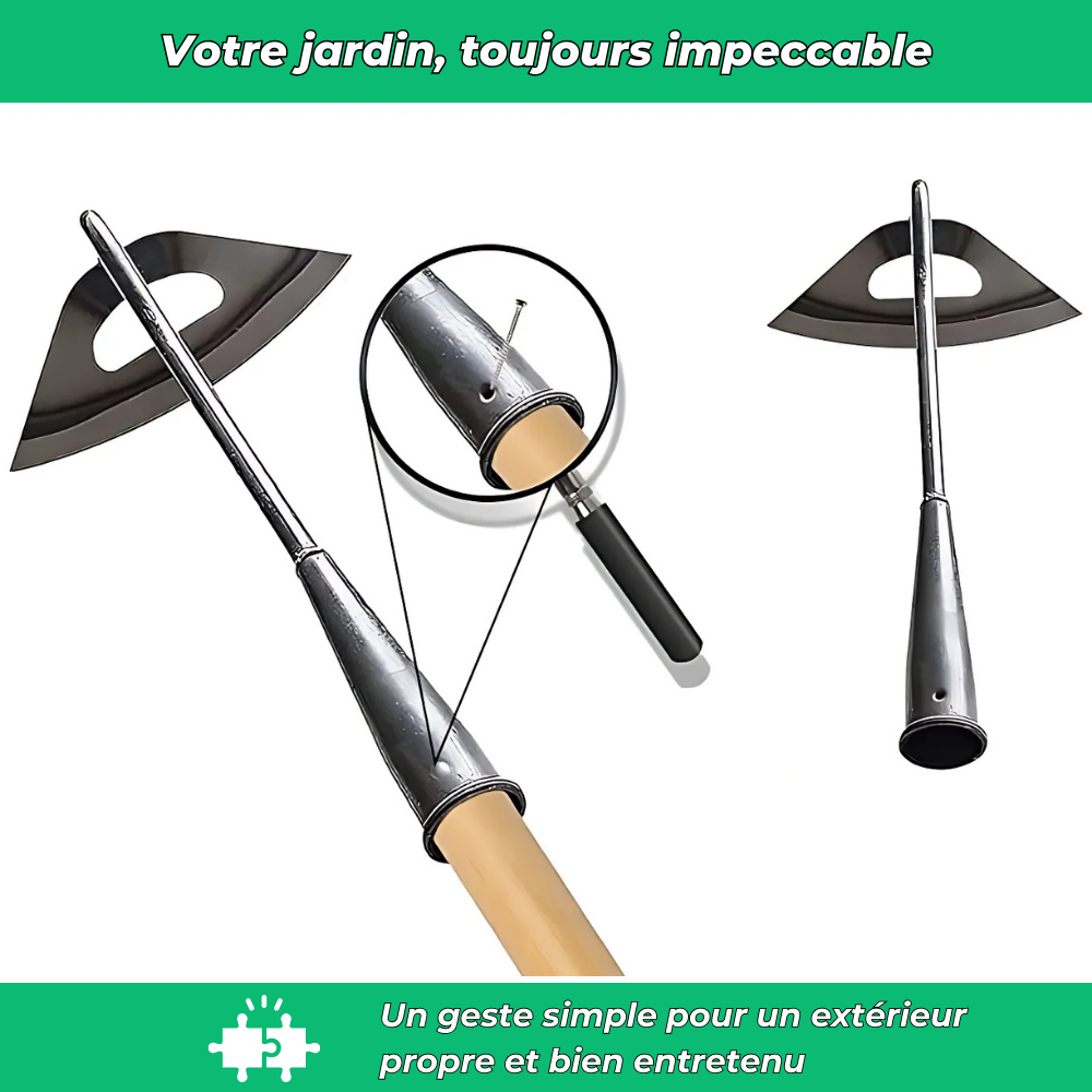 Houe de désherbage en acier robuste