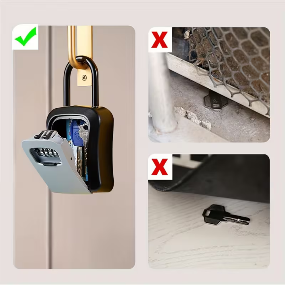 Locker’PRO – Boîte à clés extérieure sécurisée à crochet, code à 4 chiffres
