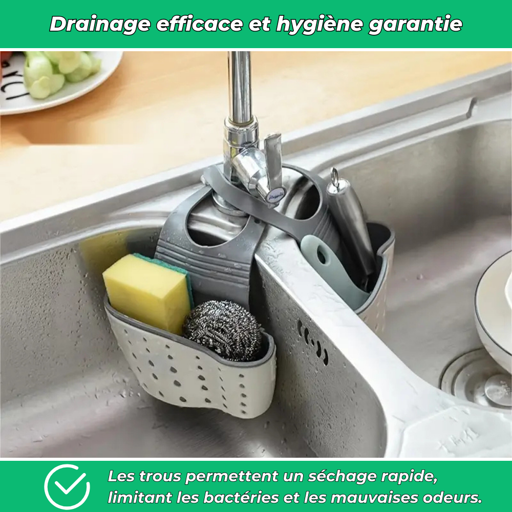 Clip’Évier – Panier suspendu pratique et réglable