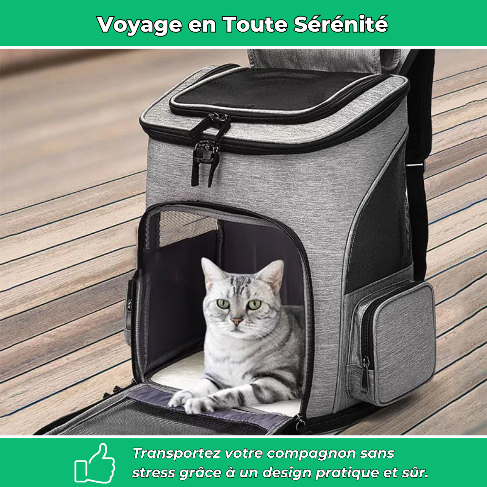 Sac de Transport Pliable Respirant pour Animaux – Chiens & Chats, Portable et Confortable