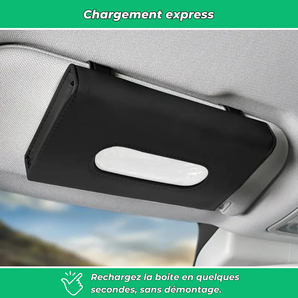 Distributeur de mouchoirs pour pare-soleil de voiture