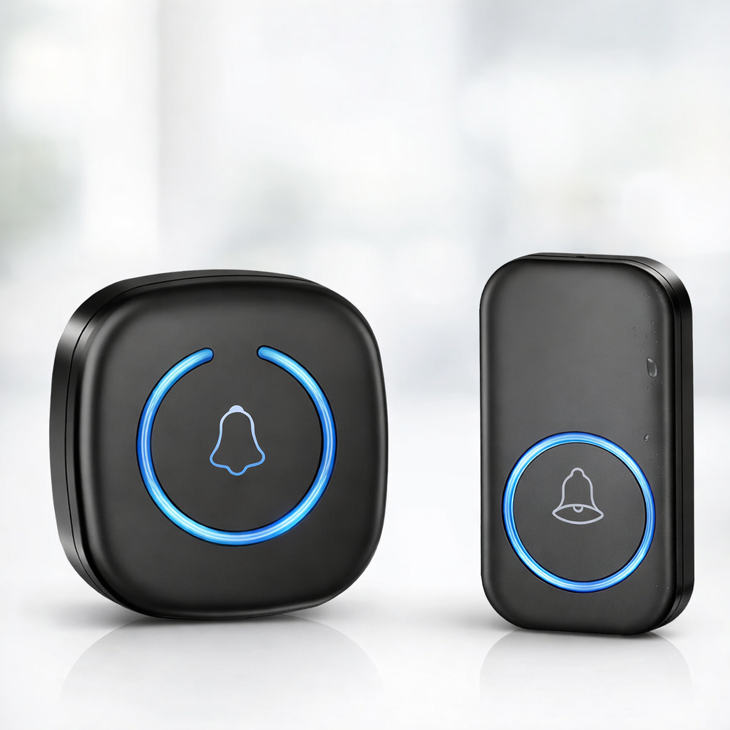 Sonnette sans fil Longue Portée Exterieur Étanche Electronique avec 60 Mélodies