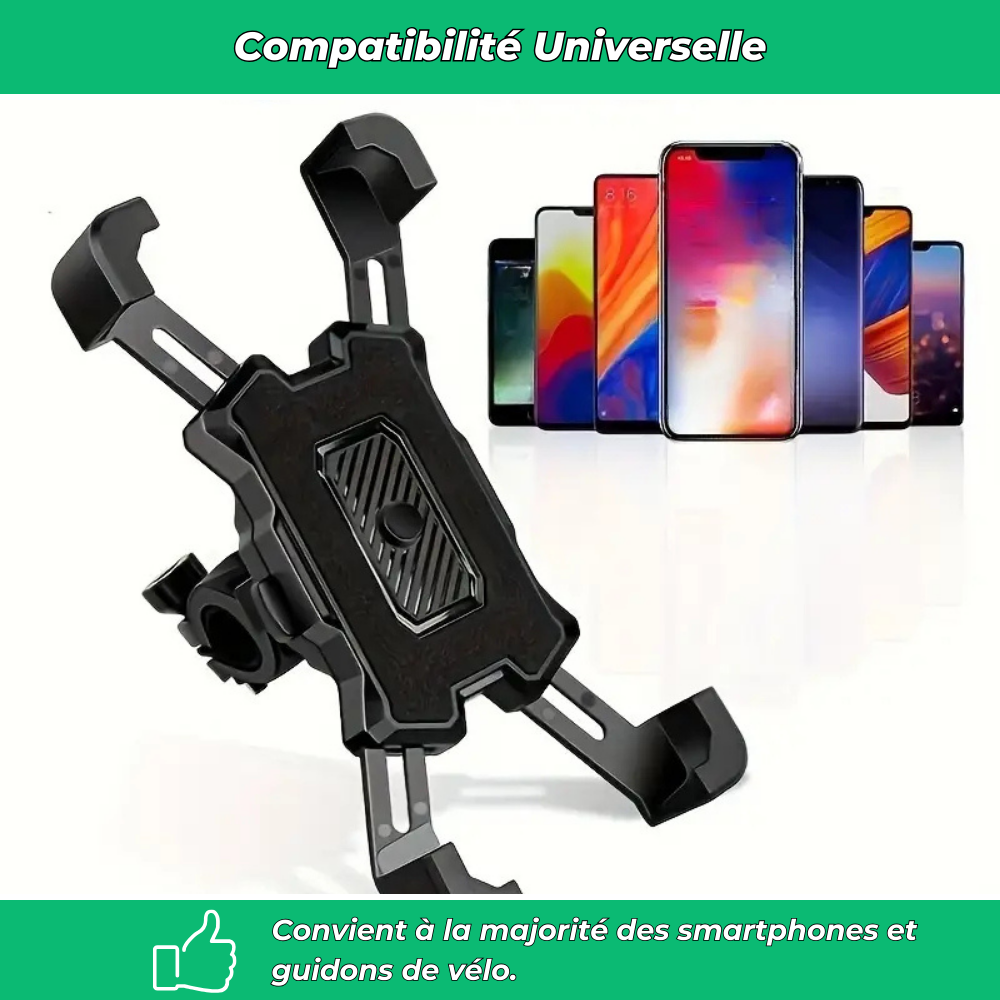 Support téléphone vélo antichoc – Porte-GPS sécurisé pour guidon de vélo électrique