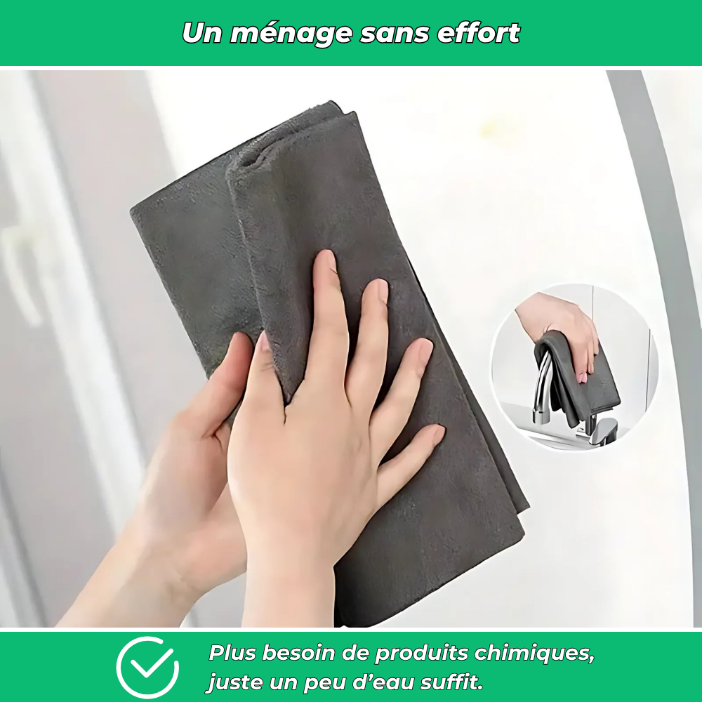 MagicClean - Chiffon nanofibre ultra-absorbant anti-calcaire