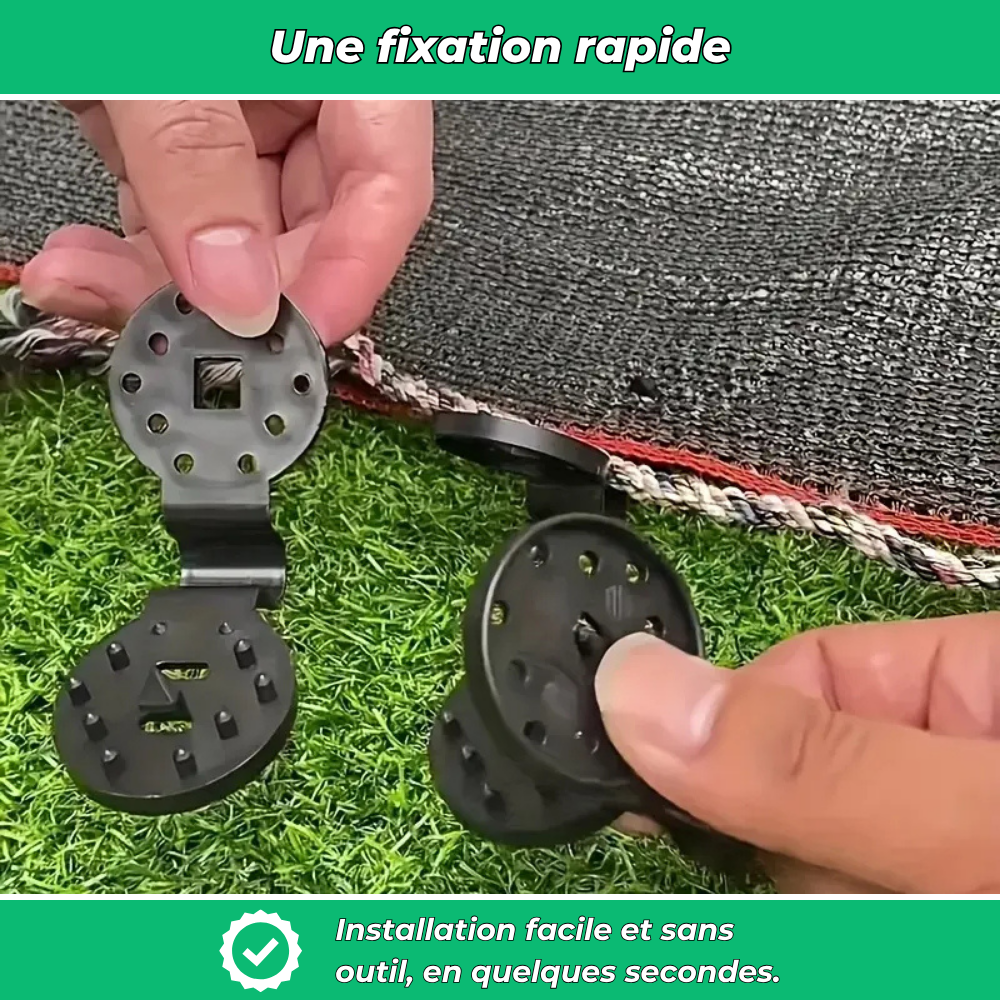 ClipFix – Lot de 50 pinces robustes pour bâches et filets d’ombrage