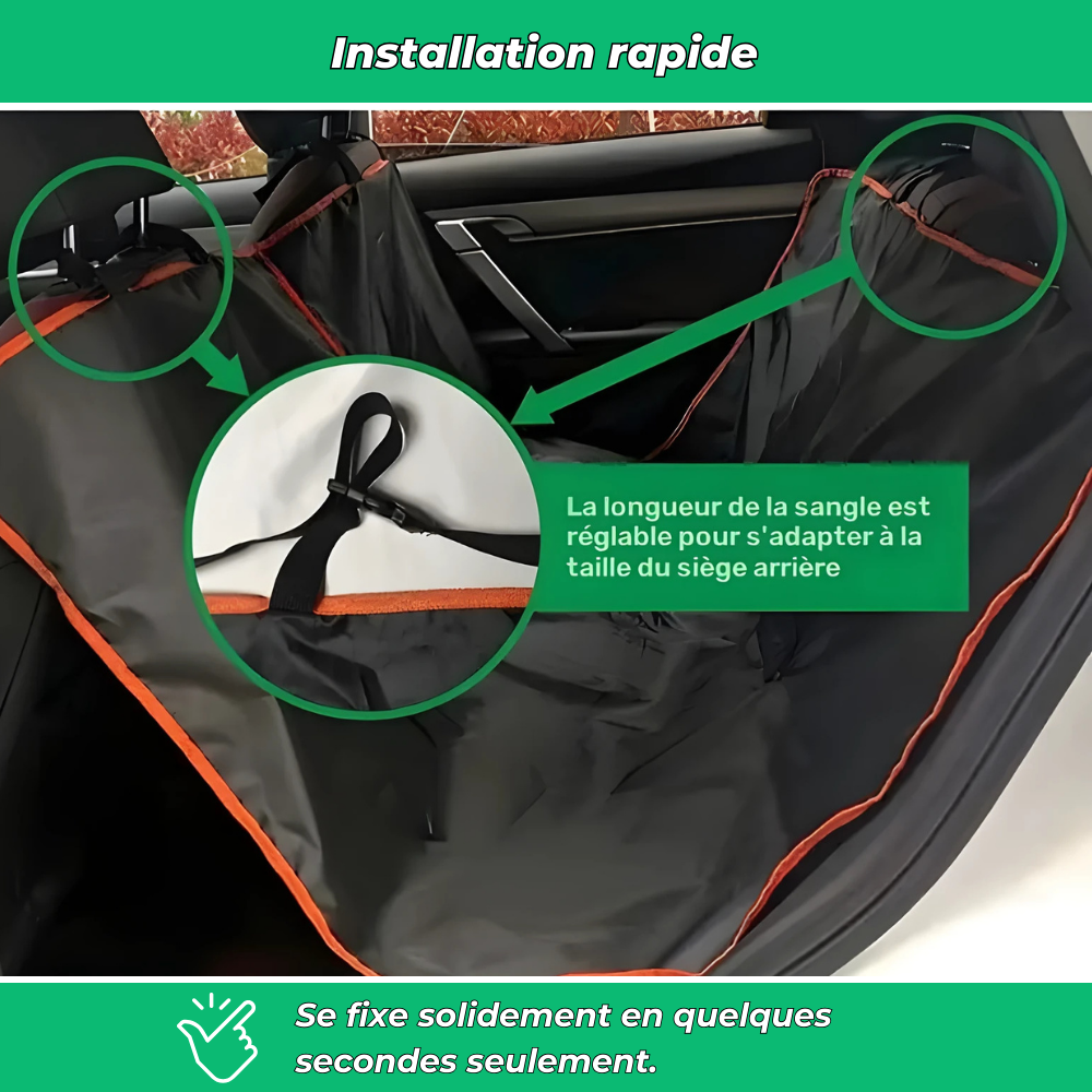 Tapis de protection de siège auto pour chien – Tapis pliable Oxford 210D résistant