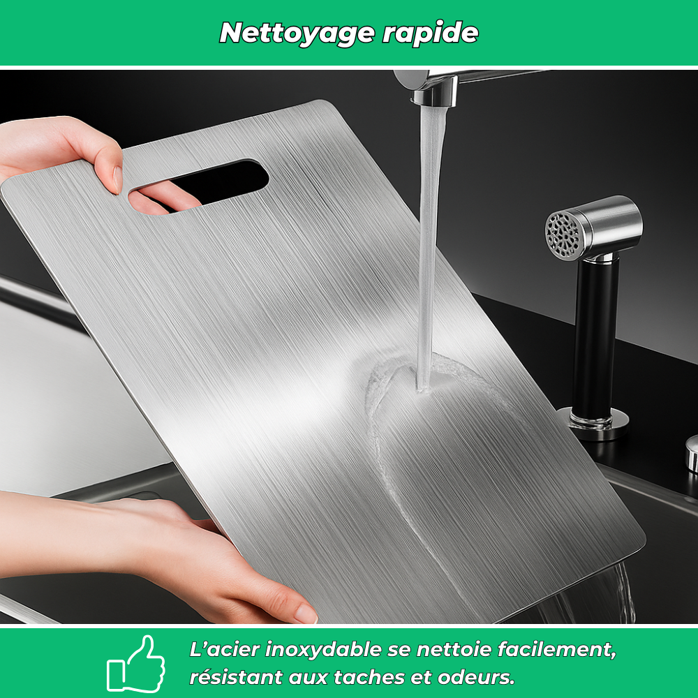 PureCut™ | Planche à découper en titane anti-bactérienne | Durable et hygiénique