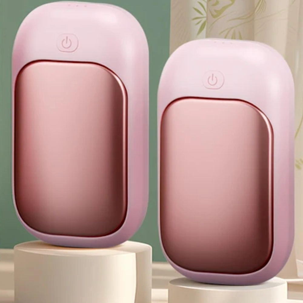 Warmix | Chauffe mains rechargeable réutilisable Lot de 2 portable double chaleur hiver