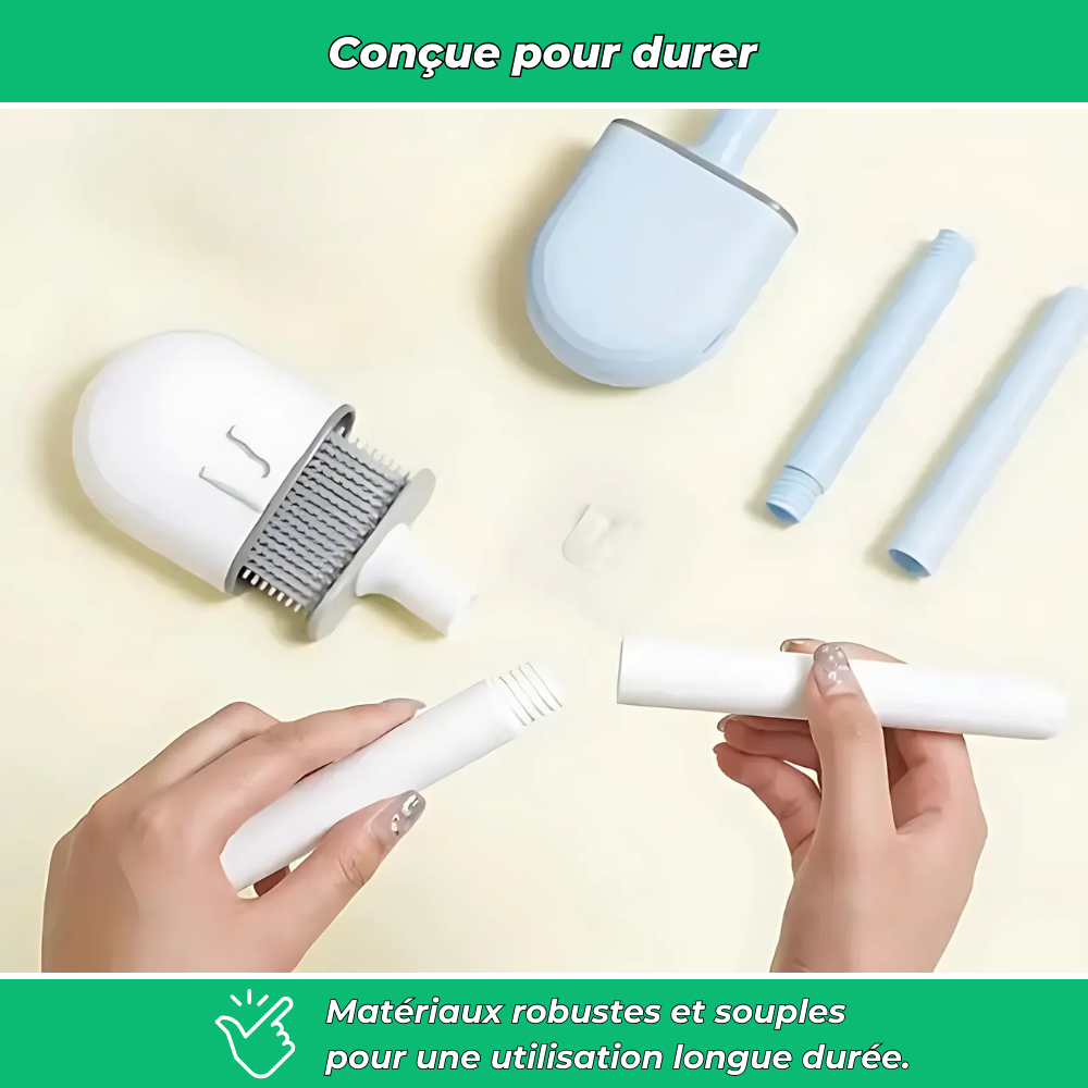 FlexiWC – Brosse WC en silicone souple et efficace