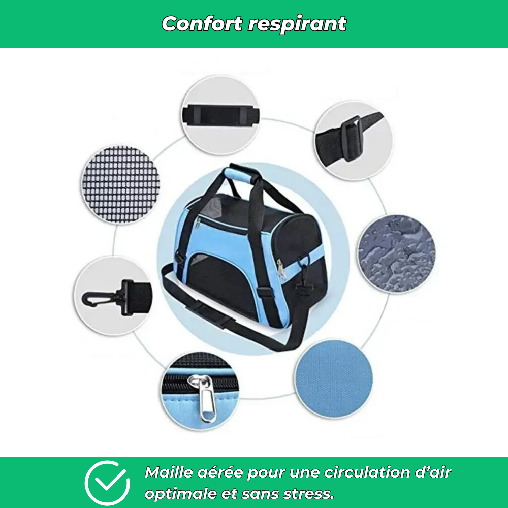 Sac de transport pliable pour chat et petit animal – Portable et facile à ranger