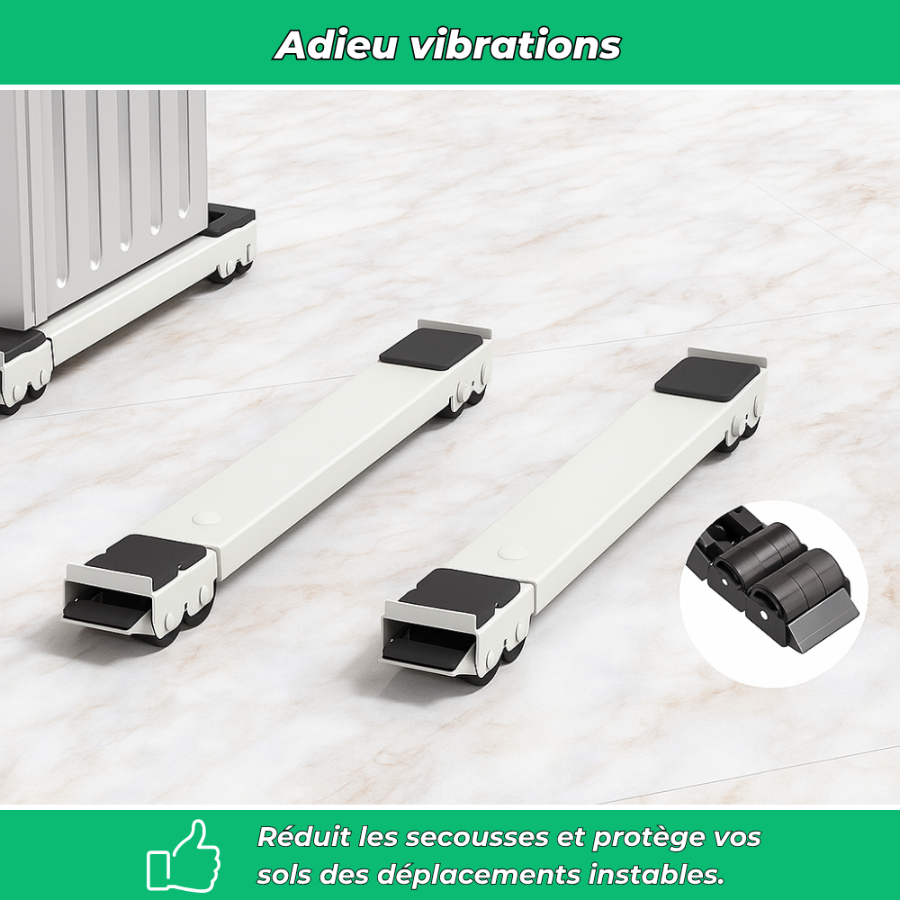 Roulettes robustes pour appareils lourds (lot de 2)