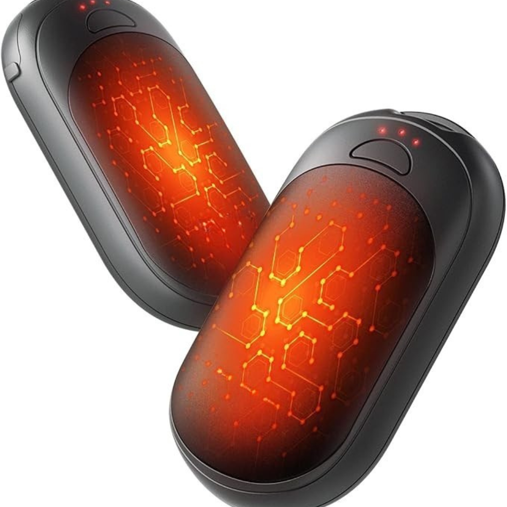 ThermoHand | Chauffe mains rechargeable réutilisable Lot de 2 magnétique portable hiver