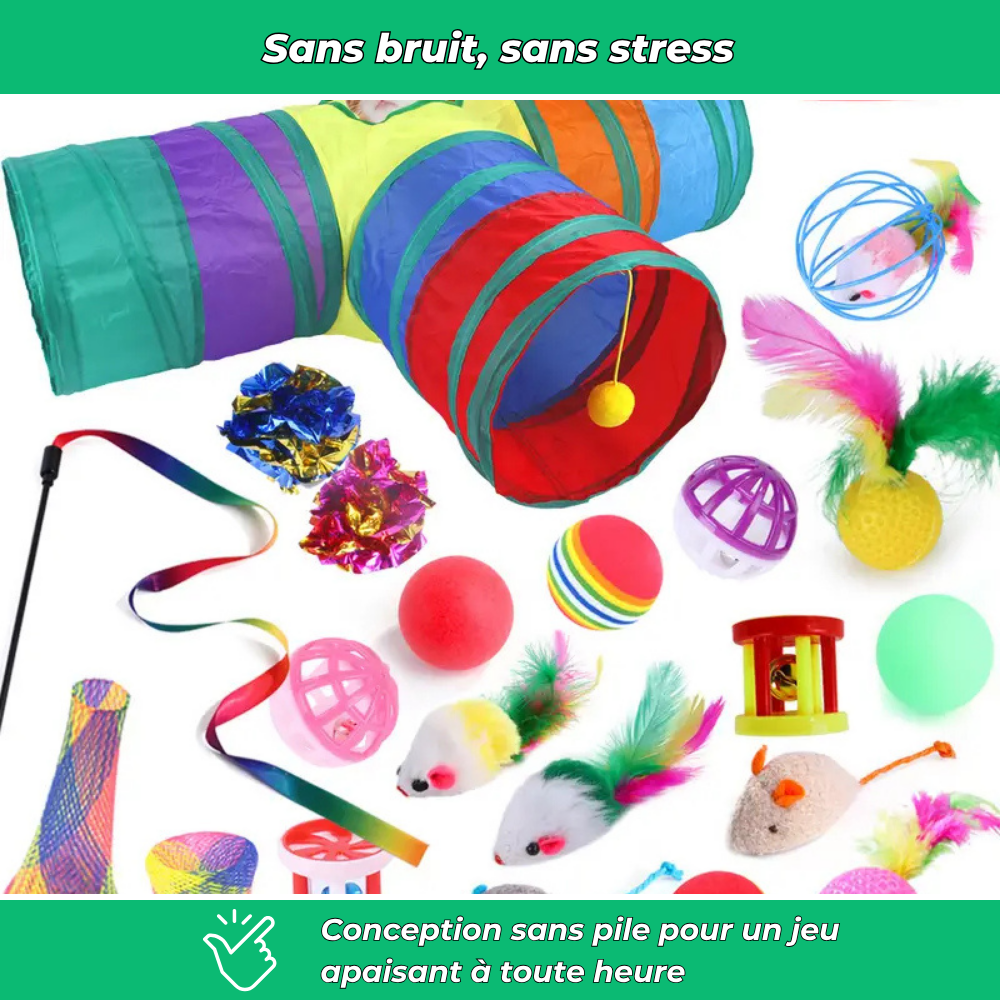 Lot de jouets interactifs pour chat