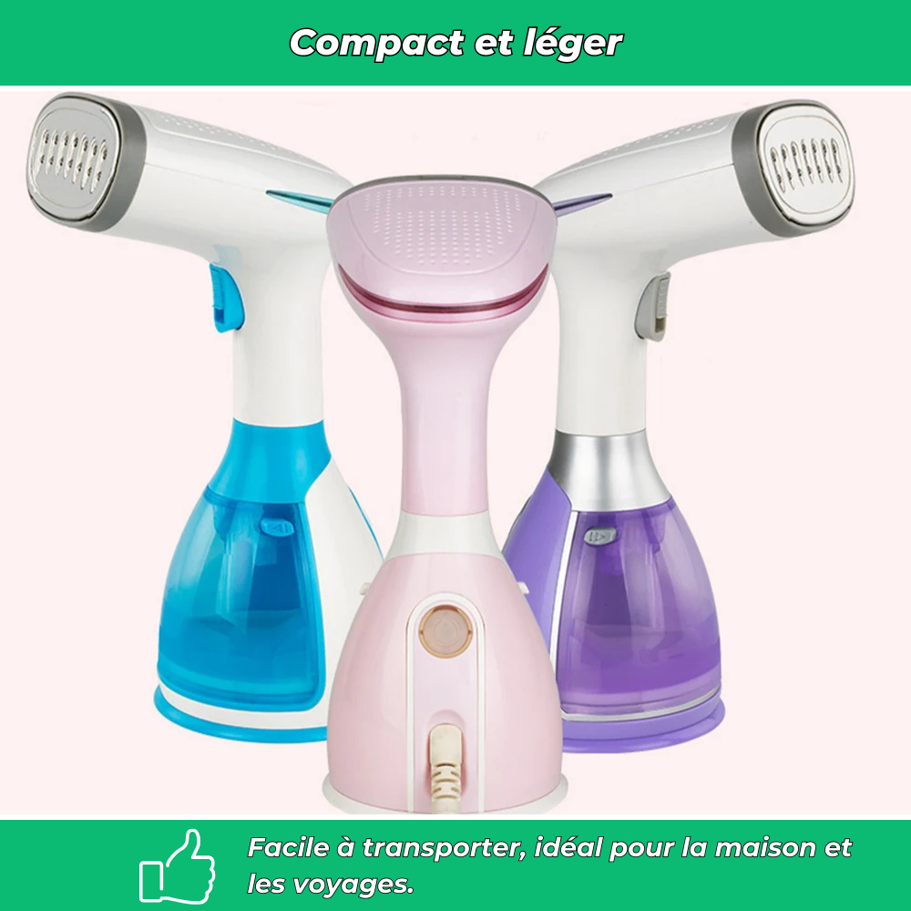 Défroisseur vapeur portable vêtements 1500W chauffe rapide 280ml