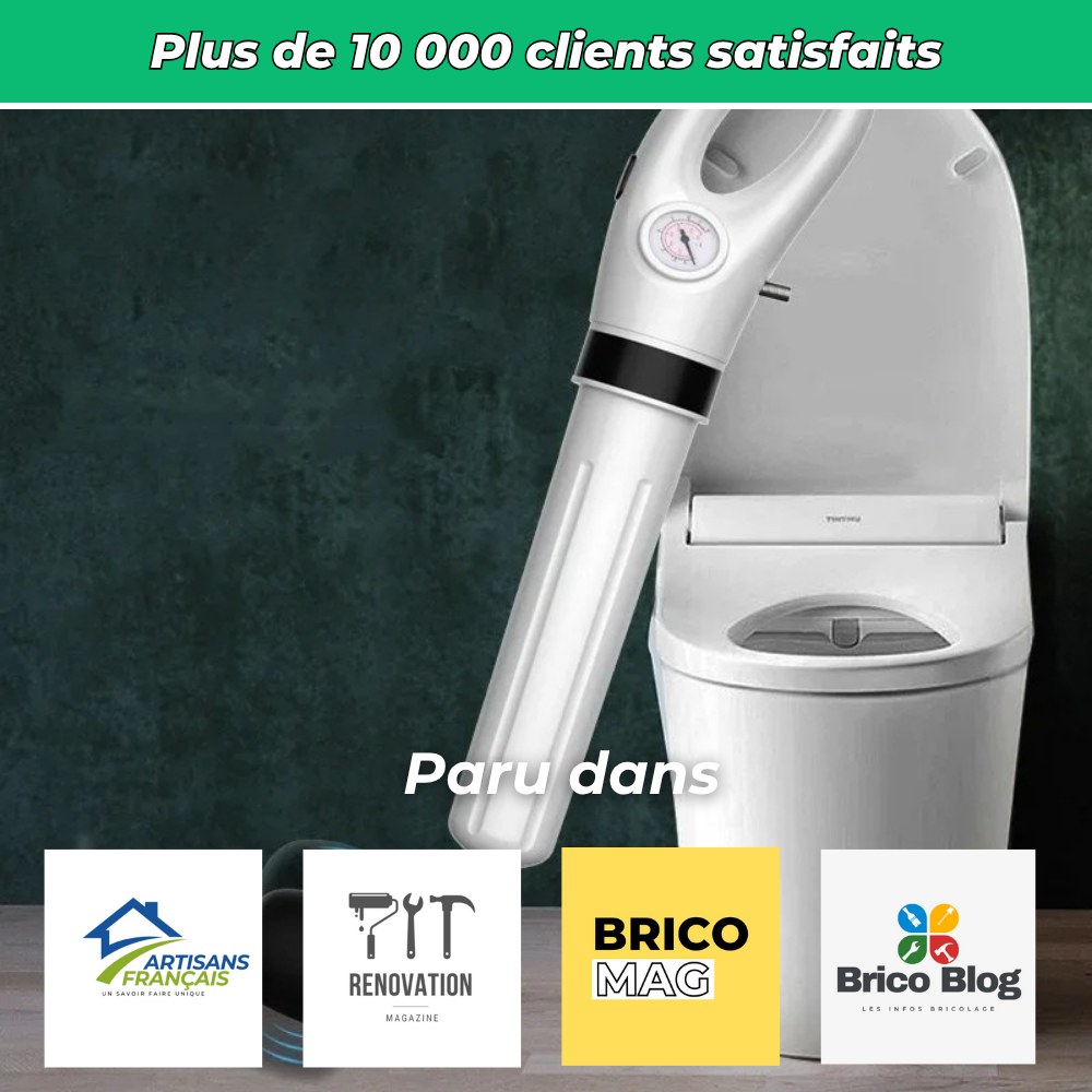 AirClean Pro – Déboucheur haute pression multi-canalisations