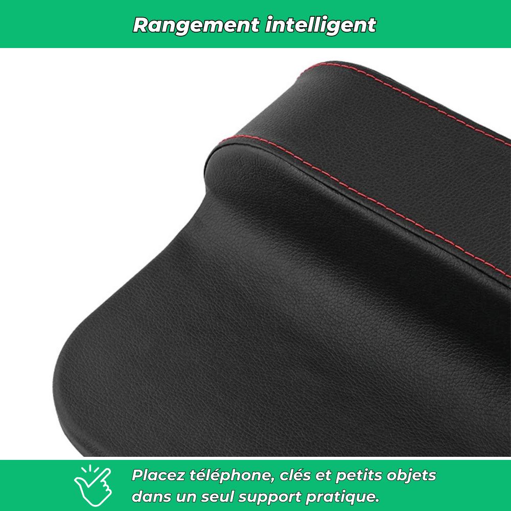 Porte-gobelet voiture double avec rangement intégré