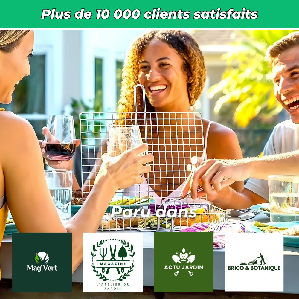 Panier de cuisson barbecue rotatif en acier inoxydable