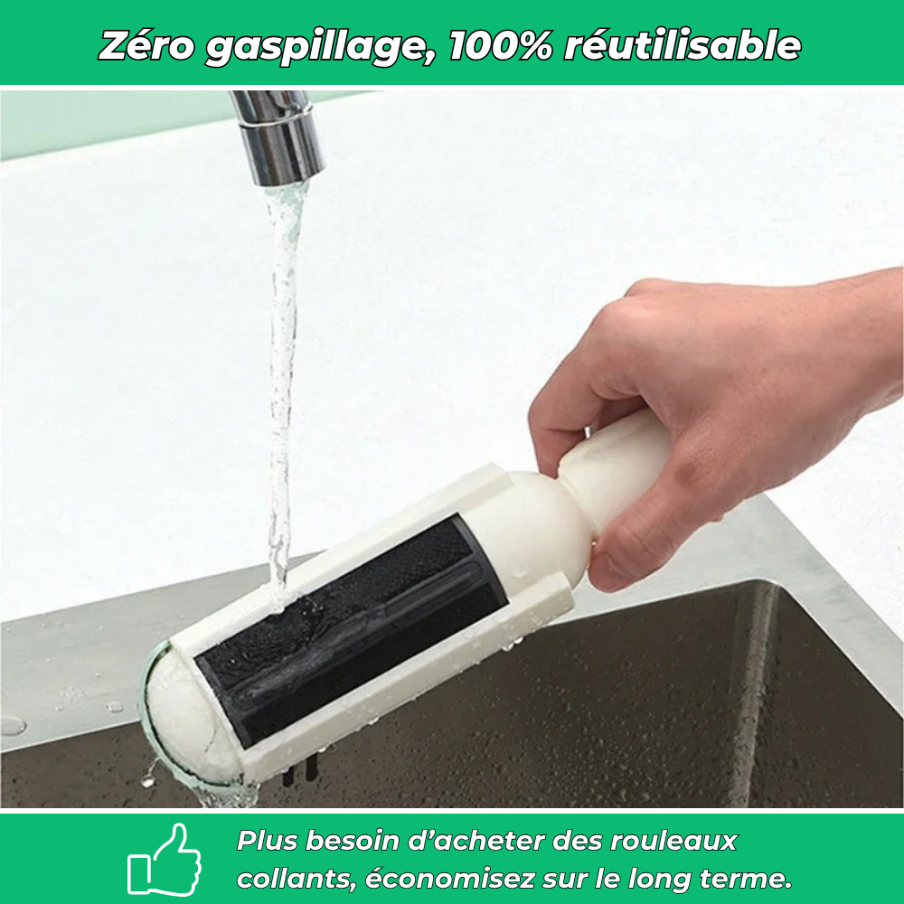RolliPet – Éliminateur de poils d’animaux pratique et lavable