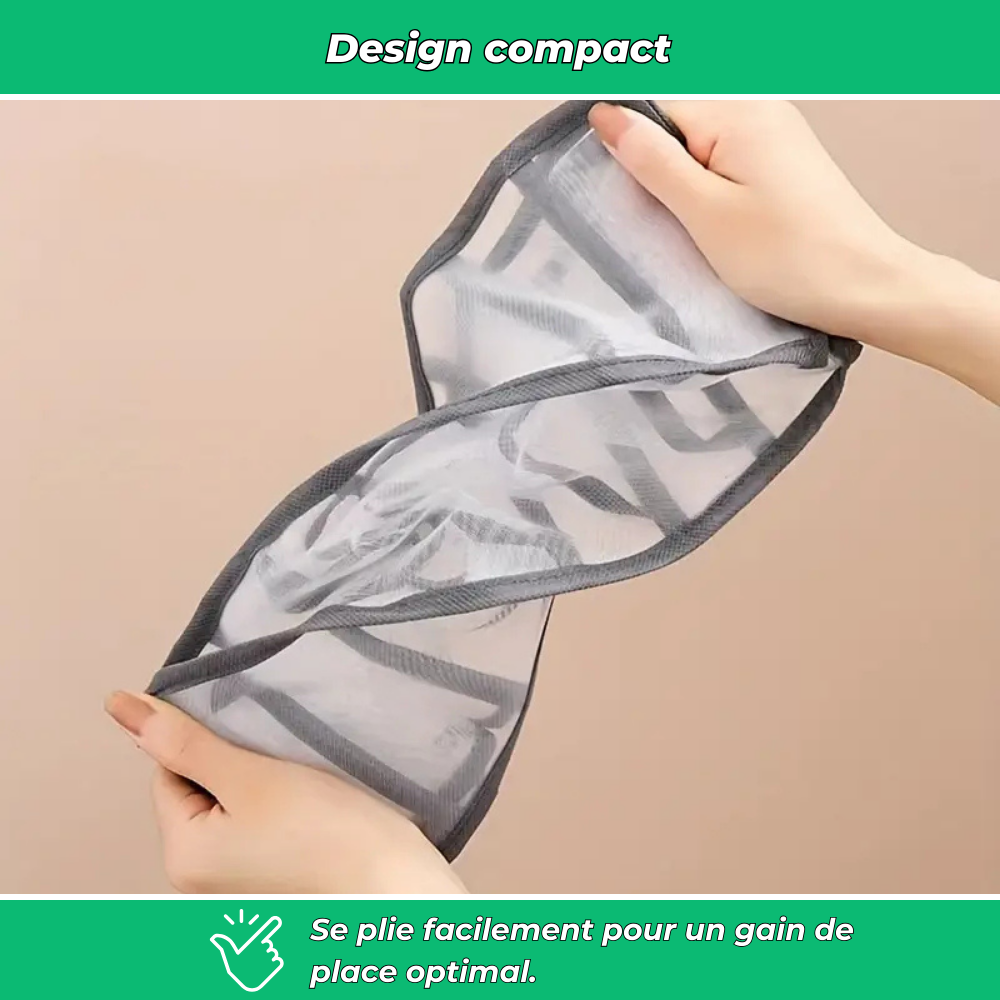 Organisateur de sous-vêtements pliable 11 compartiments