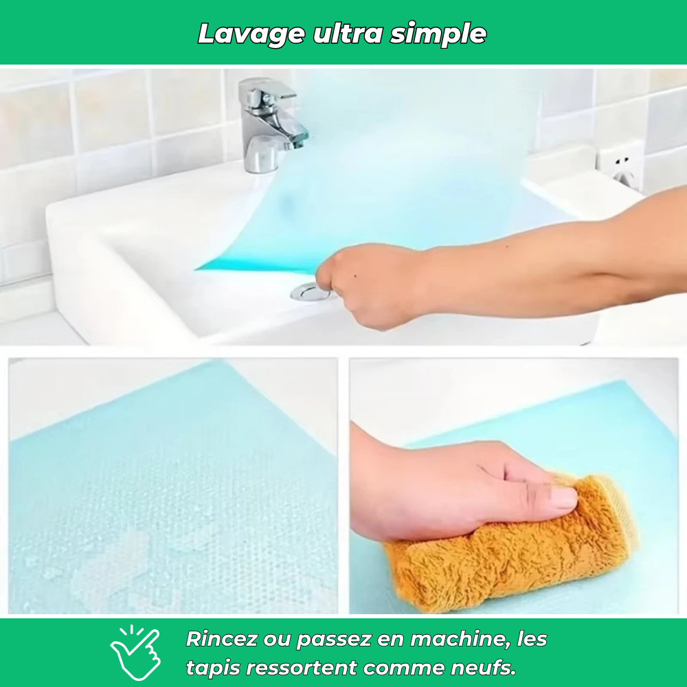 Tapis de protection lavables pour réfrigérateur - 4 PCS