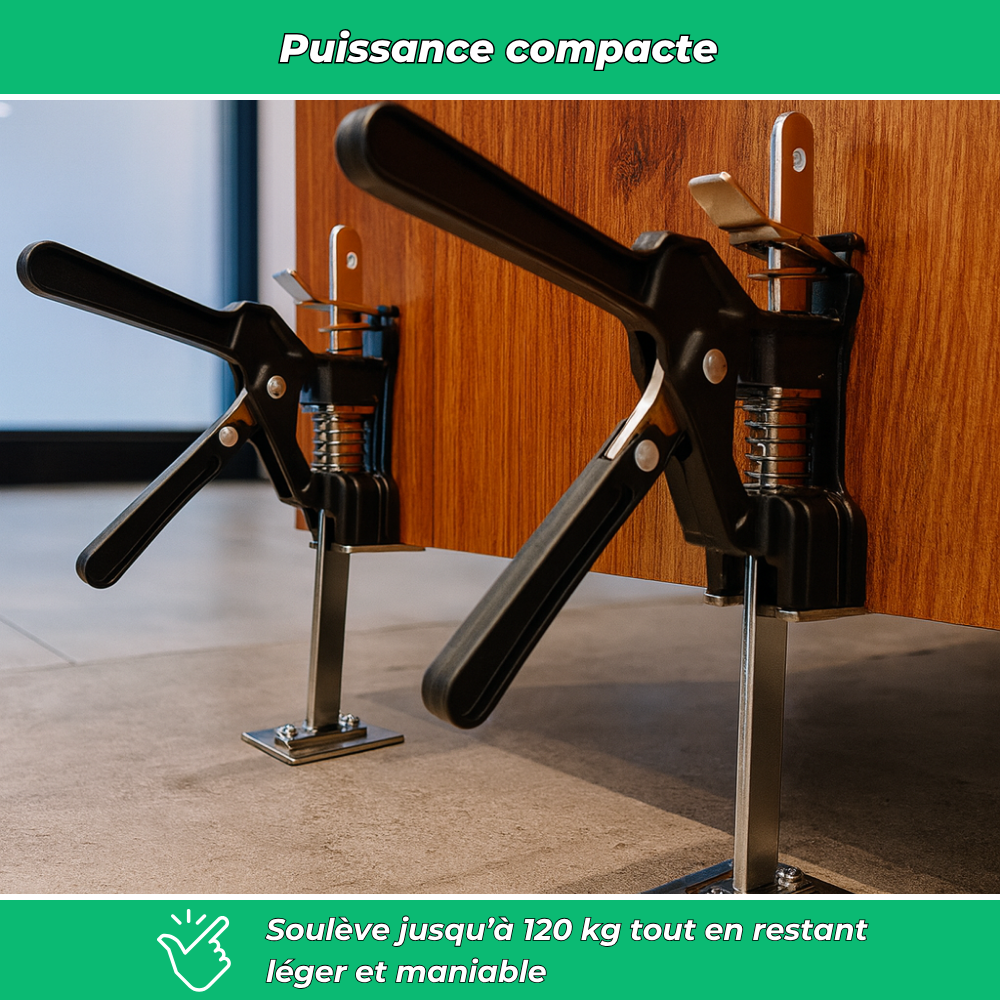 Cric manuel multifonction pour pose et levage facile