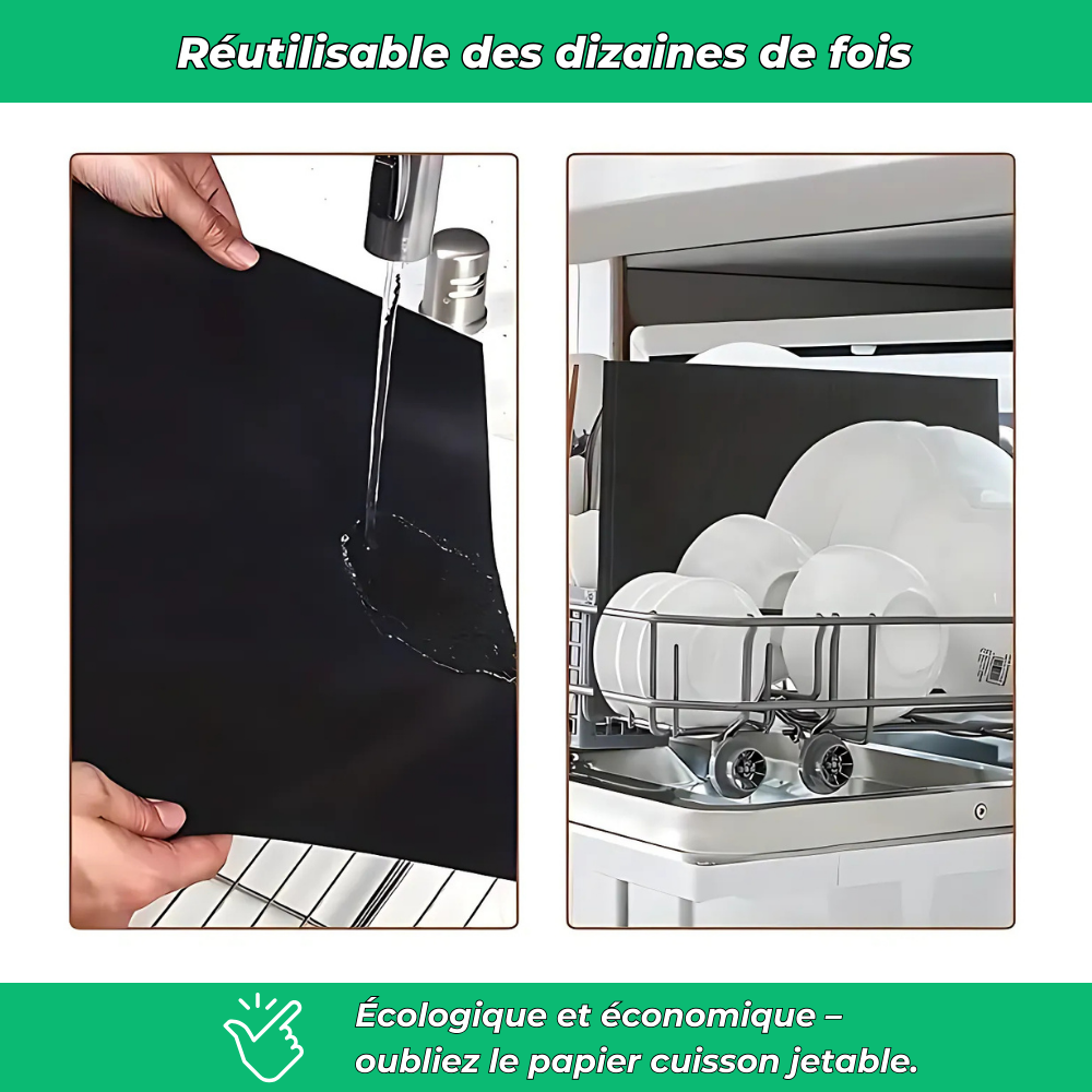 Cuisin'Pro – Tapis de four & barbecue multi-usages (Lot de 2)